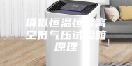 模拟恒温恒湿高空低气压试验箱原理