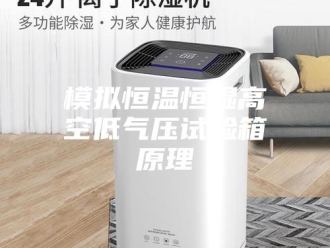 常见问题模拟恒温恒湿高空低气压试验箱原理