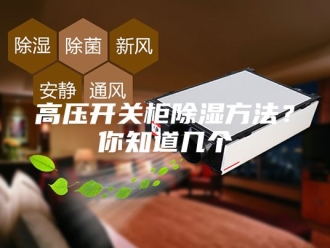 知识百科高压开关柜除湿方法？你知道几个