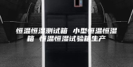 恒温恒湿测试箱 小型恒温恒湿箱 恒温恒湿试验箱生产
