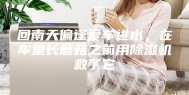 回南天偏逢爱车进水，在车里长蘑菇之前用除湿机救了它
