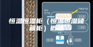 恒温恒湿柜（恒温恒湿储藏柜）概述