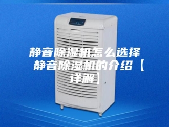 企业新闻静音除湿机怎么选择 静音除湿机的介绍【详解】