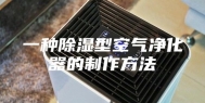 一种除湿型空气净化器的制作方法